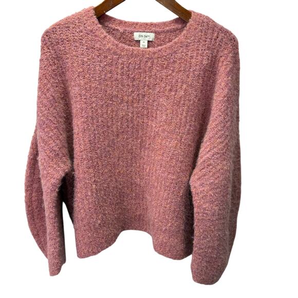 Macy's On 34th Plus Sweater sz 0X Soft Stretch Pink NEW #H722 - Picture 3 of 6